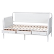 Baxton Studio Lucera 3-Drawer Daybed with Bobbin Frame Full White