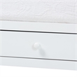 Baxton Studio Lucera 3-Drawer Daybed with Bobbin Frame Full White