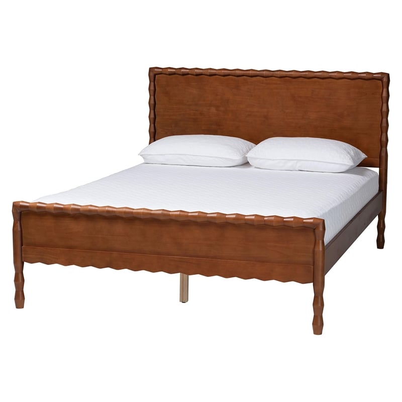 Baxton Studio Seamus 4-Piece Bedroom Set with 2 Nightstands Queen