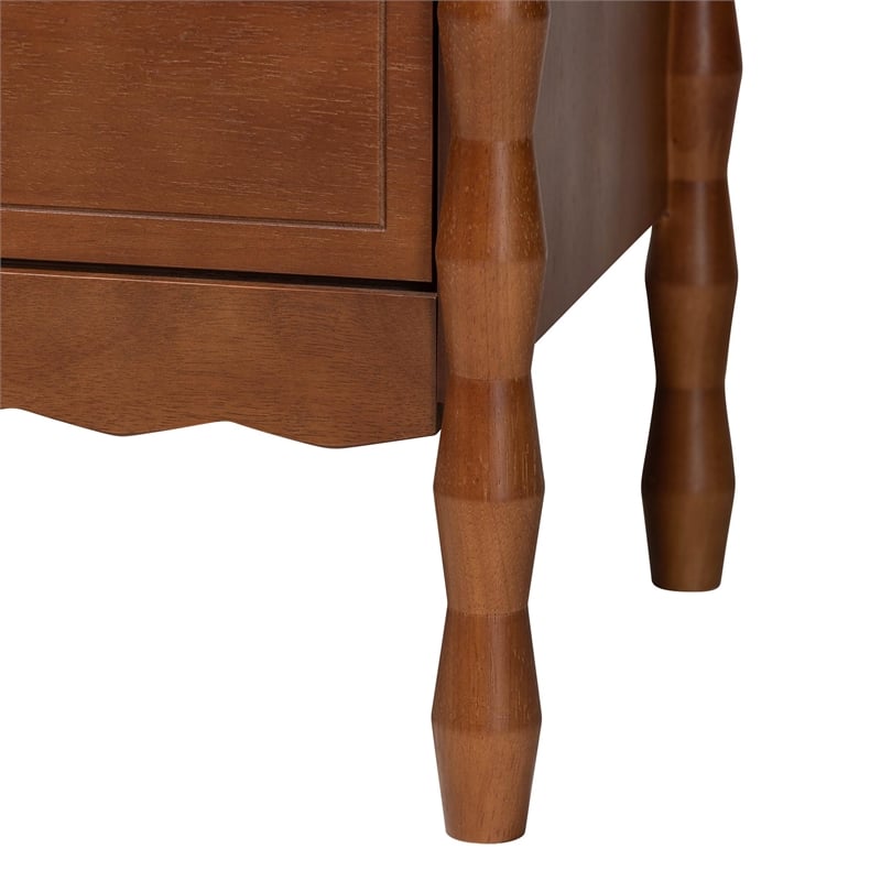 Baxton Studio Seamus 4-Piece Bedroom Set with 2 Nightstands Queen