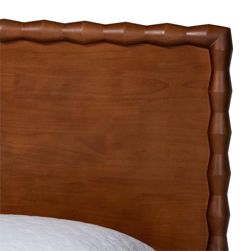 Baxton Studio Seamus 4-Piece Bedroom Set with 2 Nightstands Queen