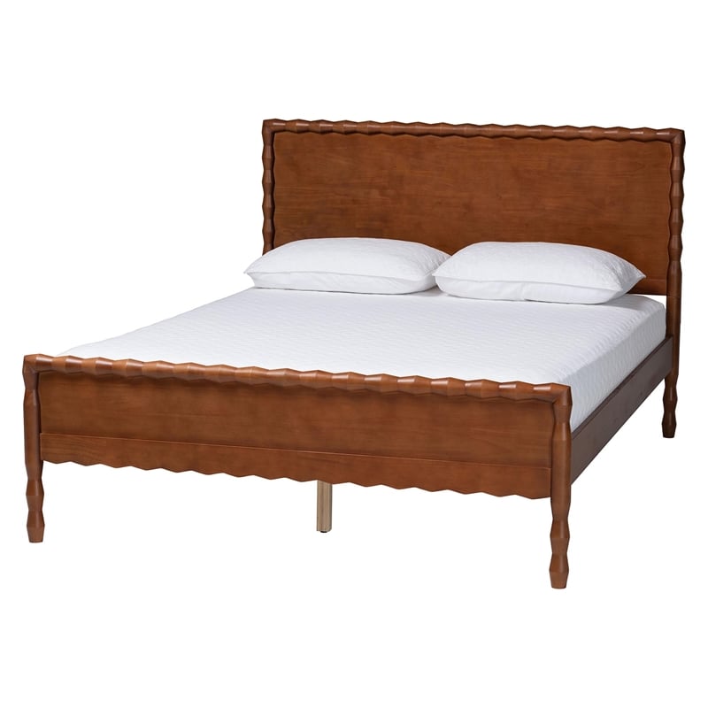 Baxton Studio Seamus 4-Piece Bedroom Set with 1 Nightstand Queen