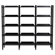 Baxton Studio Lucera Bobbin 5-Tier Display Shelf Black