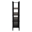 Baxton Studio Lucera Bobbin 5-Tier Display Shelf Black