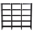 Baxton Studio Lucera Bobbin 5-Tier Display Shelf Black