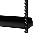 Baxton Studio Lucera Bobbin 5-Tier Display Shelf Black