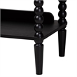 Baxton Studio Lucera Bobbin 5-Tier Display Shelf Black
