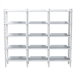 Baxton Studio Lucera Bobbin 5-Tier Display Shelf White