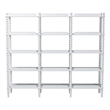 Baxton Studio Lucera Bobbin 5-Tier Display Shelf White
