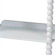 Baxton Studio Lucera Bobbin 5-Tier Display Shelf White