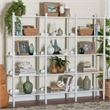 Baxton Studio Lucera Bobbin 5-Tier Display Shelf White
