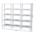 Baxton Studio Lucera Bobbin 5-Tier Display Shelf White