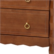 Baxton Studio Seamus 4-Drawer Chest with Carved Bobbin Frame