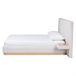 Baxton Studio Jacinta Platform Bed with Floating Nightstands Queen