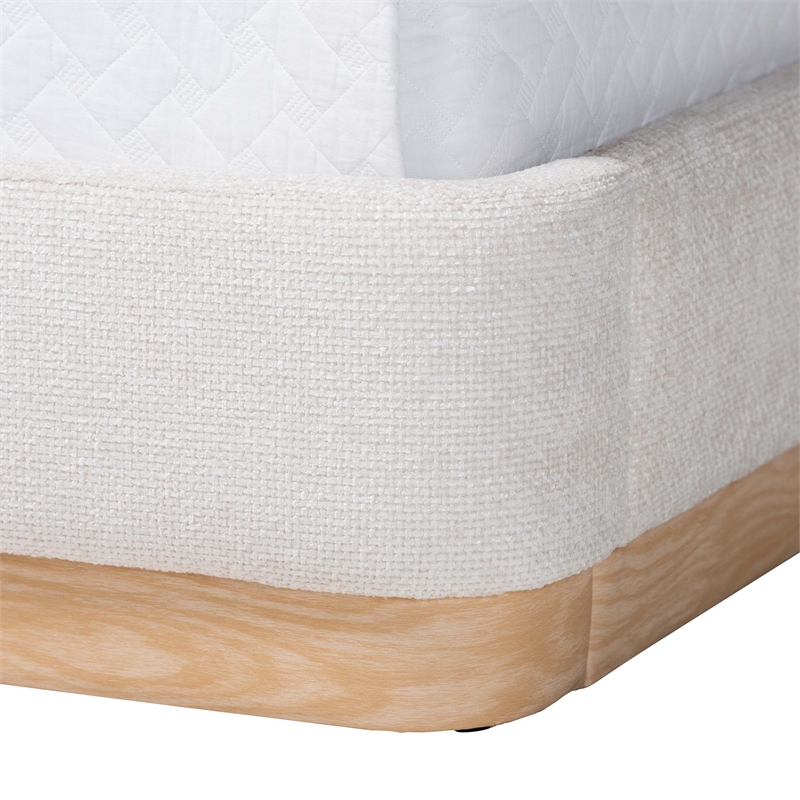 Baxton Studio Jacinta Platform Bed with Floating Nightstands Queen