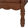 Baxton Studio Danette Bobbin Wood 2-Drawer Nightstand