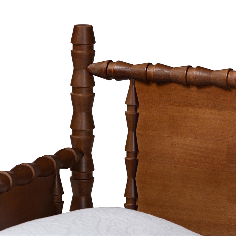 Baxton Studio Danette Bobbin Wood Daybed Twin