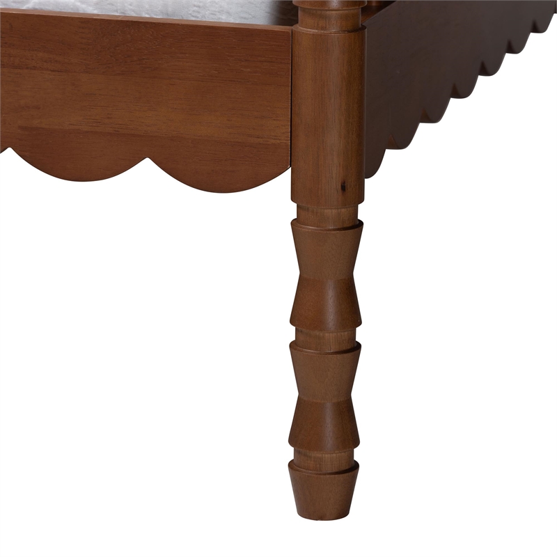 Baxton Studio Danette Bobbin Wood Daybed Twin