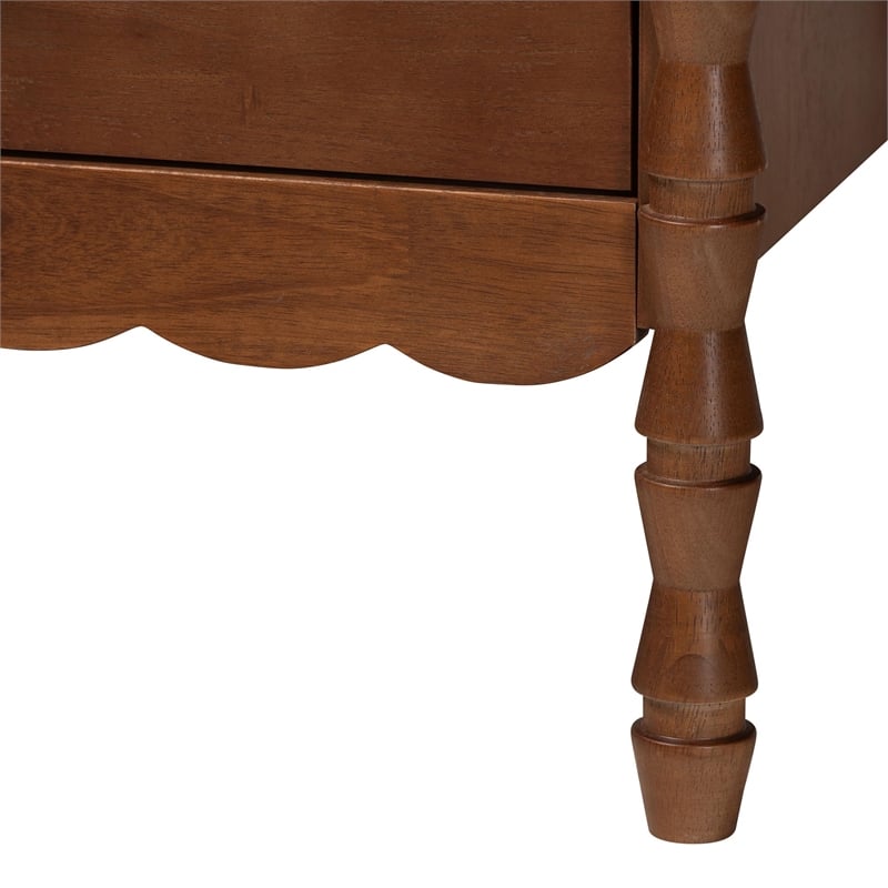 Baxton Studio Danette Bobbin Wood 5-Piece Canopy Bedroom Set Queen