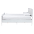 Baxton Studio Lucera 6-Drawer Platform Bed with Bobbin Frame Full White