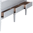 Baxton Studio Lucera 6-Drawer Platform Bed with Bobbin Frame Full White
