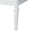 Baxton Studio Lucera 6-Drawer Platform Bed with Bobbin Frame Full White