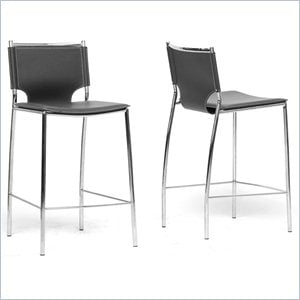Montclare Counter Stool in Black (Set of 2)