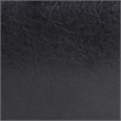 Baxton Studio Black Full Leather Ottoman with Rounded Sides