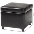Storage Cube Ottoman in Black