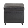 Storage Cube Ottoman in Black