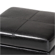 Storage Cube Ottoman in Black