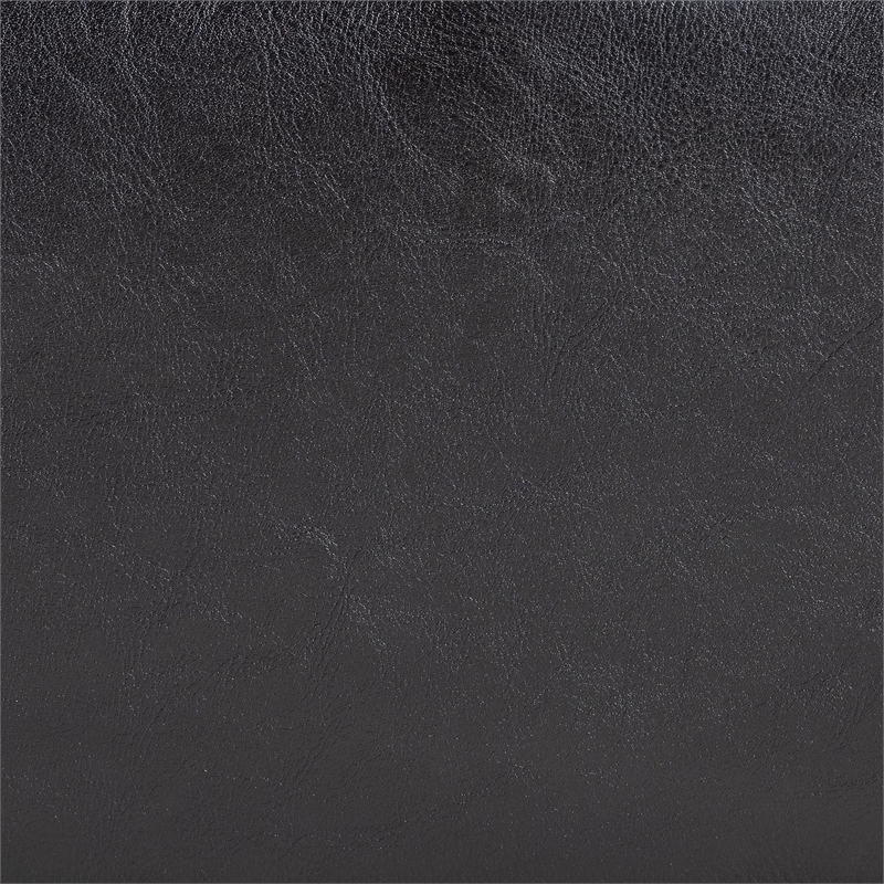 Baxton Studio Sandusky Leather Storage Cocktail Ottoman in Dark Brown