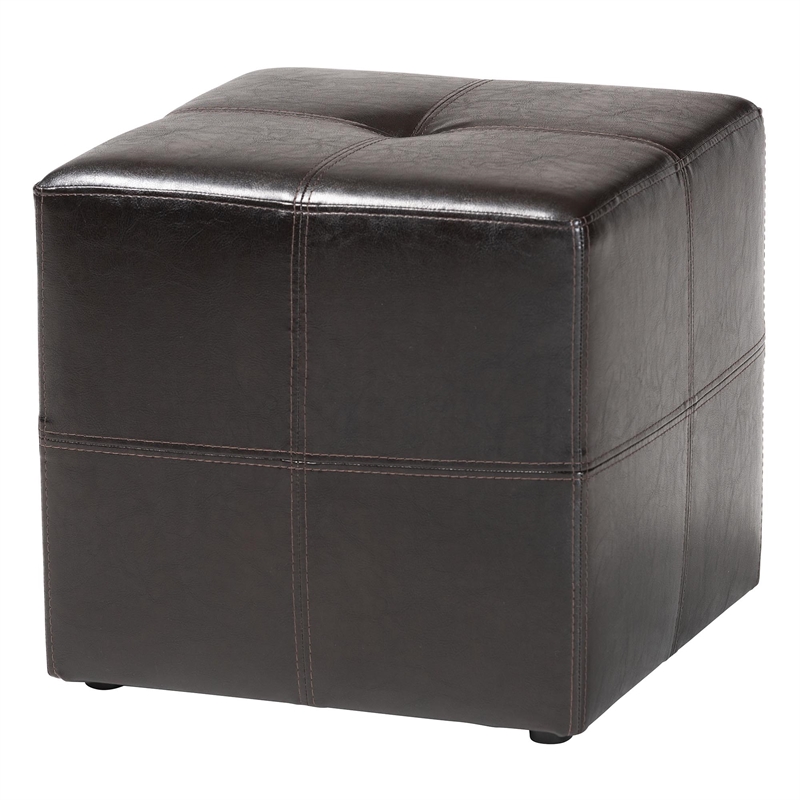 Nox Ottoman in Dark Brown
