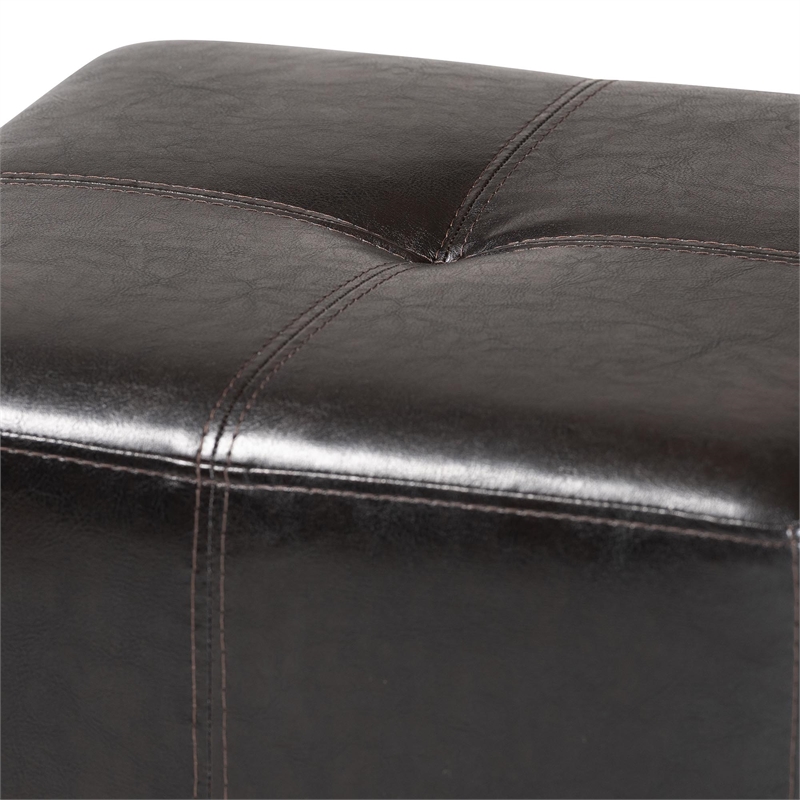 Nox Ottoman in Dark Brown