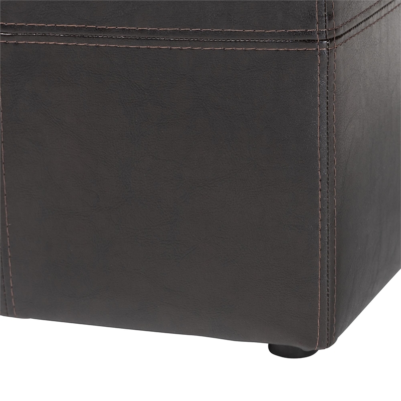 Nox Ottoman in Dark Brown