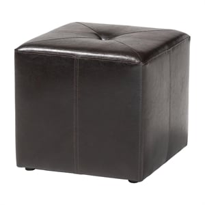 Aric Ottoman in Dark Brown