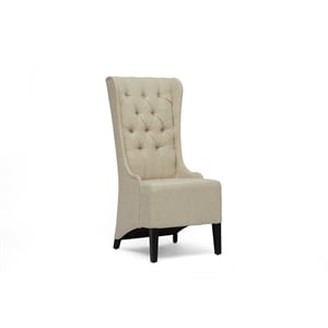 Vincent Tufted Accent Chair in Beige