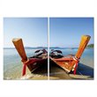 Twin Prows Mounted Print Diptych in Multicolor