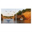 Stone Arches Mounted Print Diptych in Multicolor