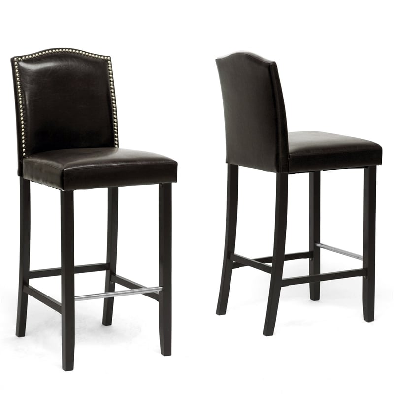 Libra Bar Stool in Brown (Set of 2)