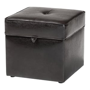 Sydney Ottoman in Dark Brown