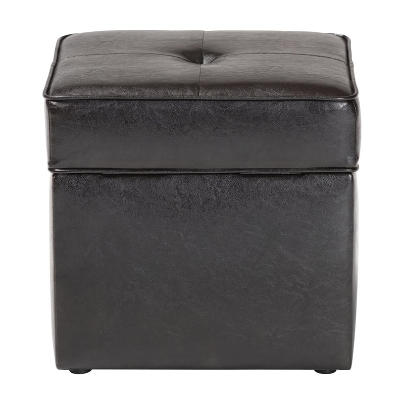 Sydney Ottoman in Dark Brown