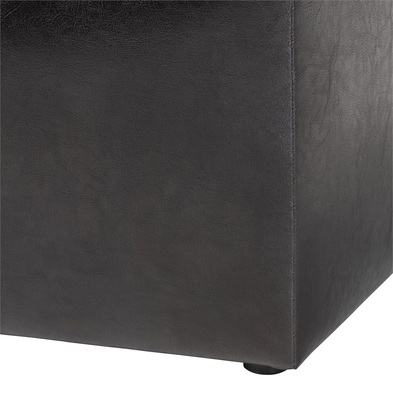 Sydney Ottoman in Dark Brown