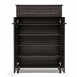 Glidden Tall Shoe Cabinet in Dark Brown