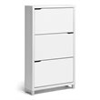 Simms Shoe Cabinet in White