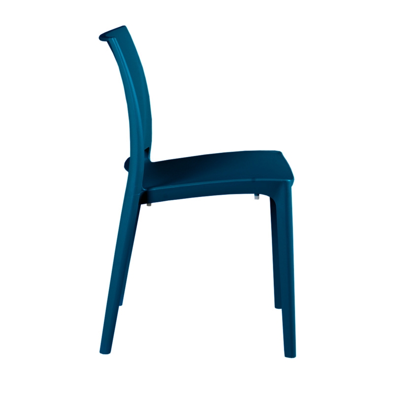 Niche Terrace Plastic Indoor/Outdoor Stacking Chair - Coastal Navy