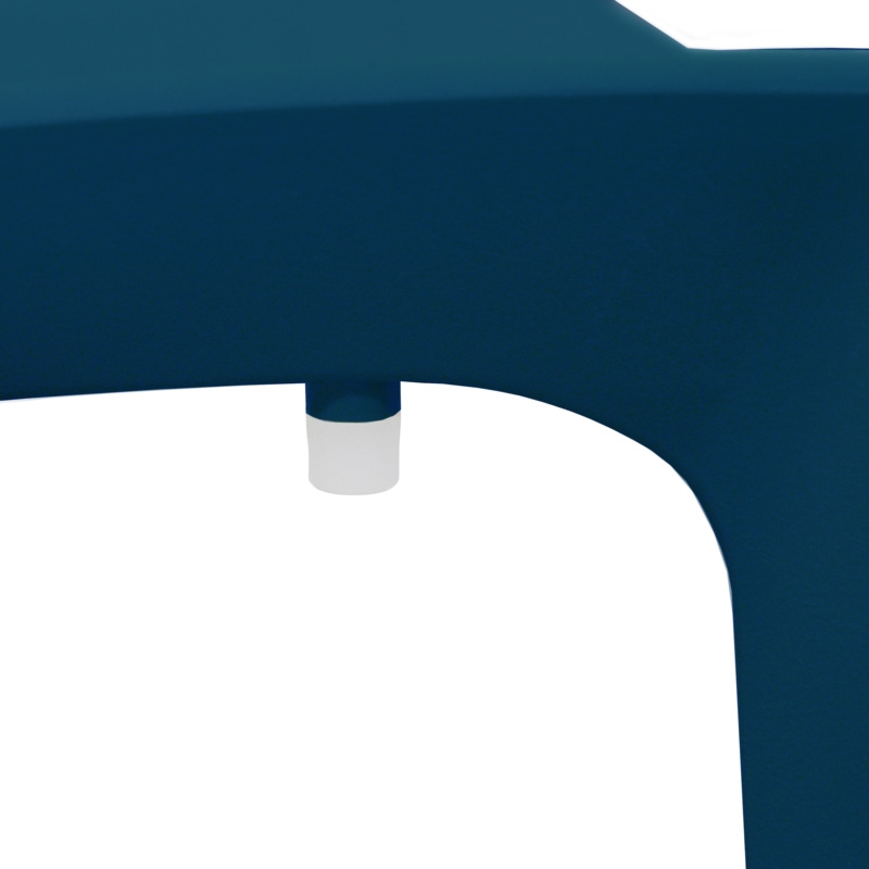 Niche Terrace Plastic Indoor/Outdoor Stacking Chair - 4 Pack - Coastal Navy