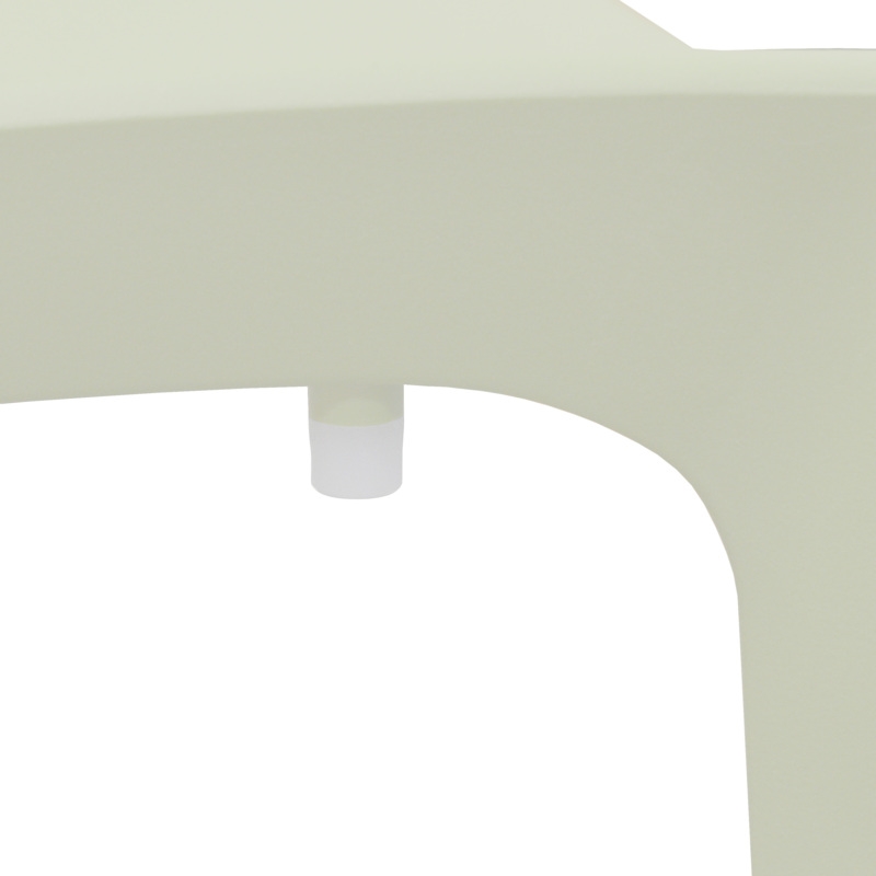 Niche Terrace Plastic Indoor/Outdoor Stacking Chair - 4 Pack - White Down