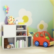 Niche Cubo Half Size Wood Stackable Storage Bookcase Shelf - 2 Pack - Snow White