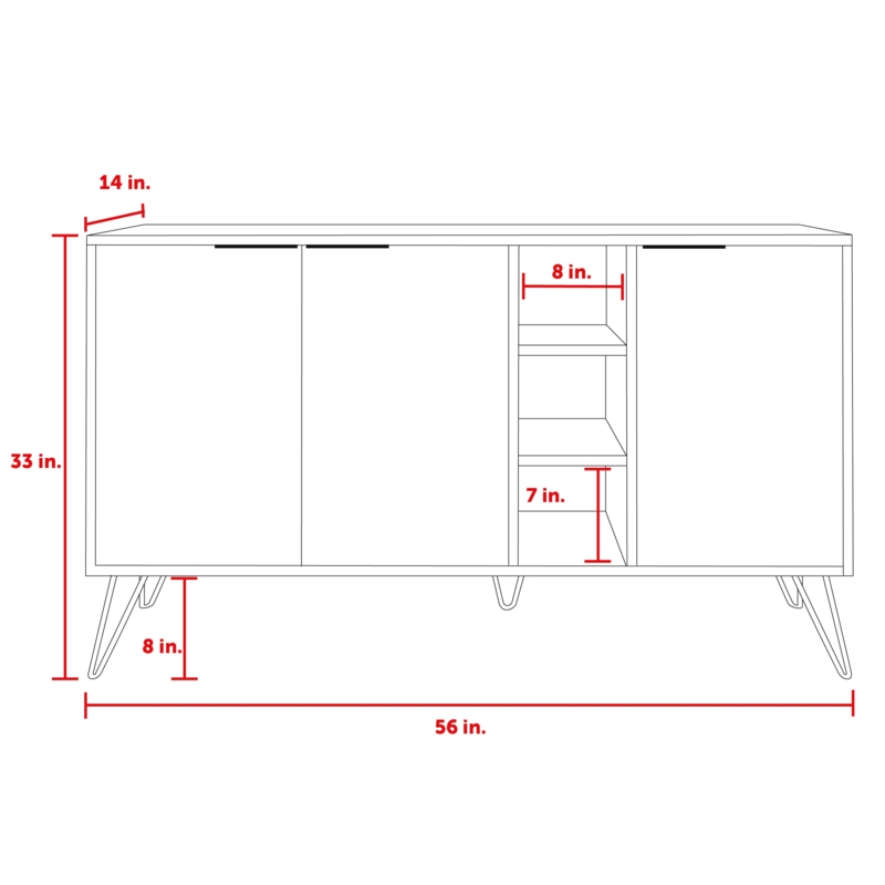 Niche Sideboard Buffet Storage Cabinet 37